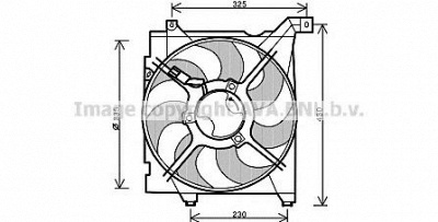 AVA QUALITY COOLING ka7517 -  Вентилятор, охлаждение двигателя